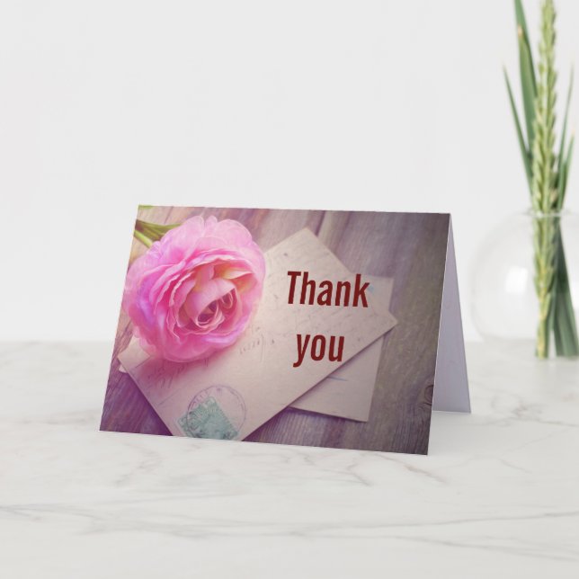 Tarjeta Gracias orquídea (Anverso)