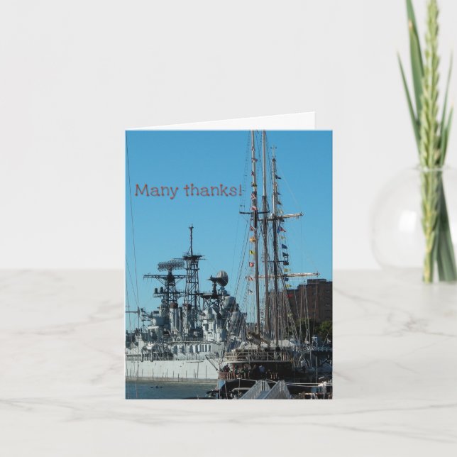 Tarjeta Gracias Patriótico (Anverso)