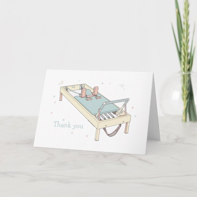 Tarjeta Gracias Pilates Reformer (Anverso)