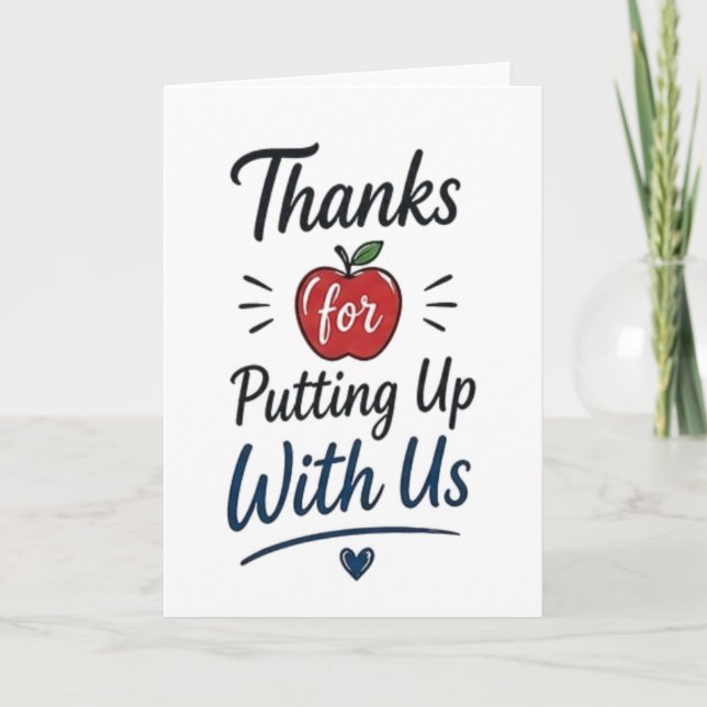 Tarjeta Gracias por Aguantar (Anverso)