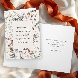 Tarjeta Gracias por amarme de todos modos Día de la Madre