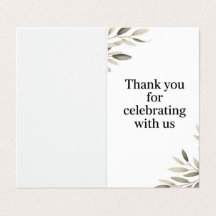 Gracias por celebrar - Elegant Wedding Card