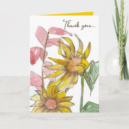 Tarjeta Gracias Por Creer En Mí Sunflowers