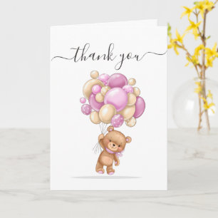 Tarjeta Gracias por el amor del osito de peluche