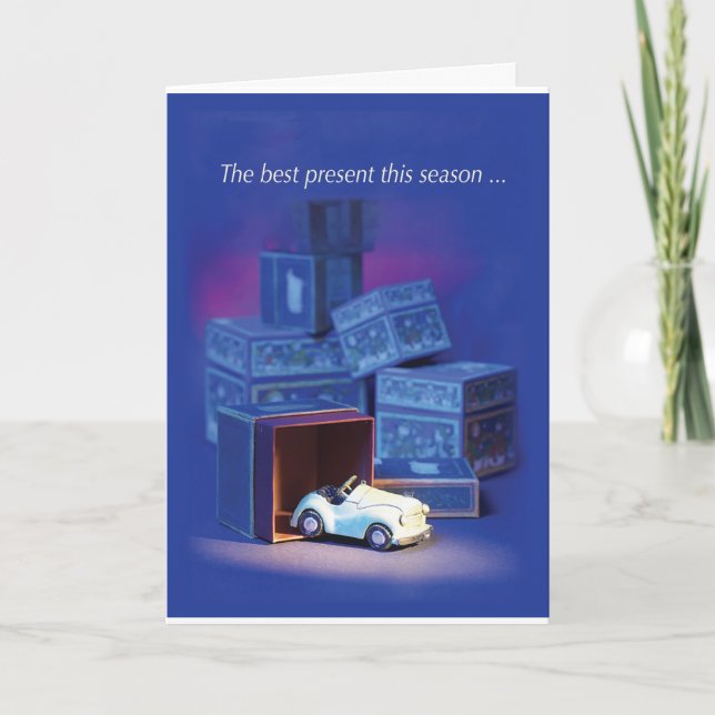 Tarjeta Gracias por el automóvil comercial automotor en pi (Anverso)