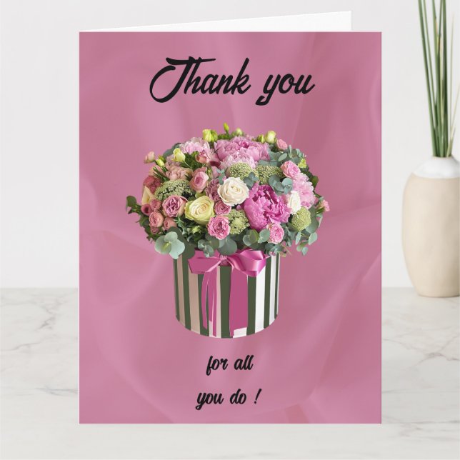 Tarjeta Gracias por el Día del Profesional Administrativo (Anverso)