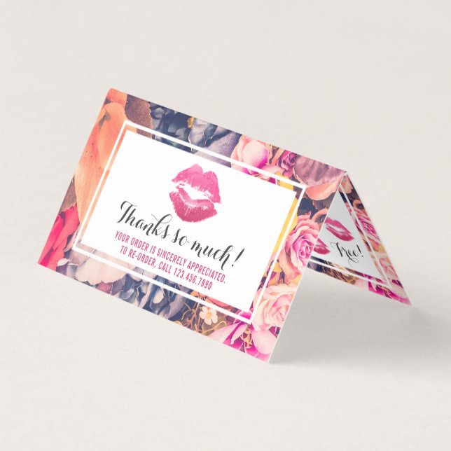 Tarjeta Gracias por el timbre de fidelidad del distribuido (Anverso)