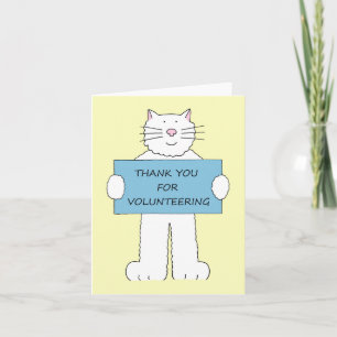 Tarjeta Gracias por el voluntariado