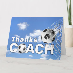 Tarjeta Gracias por Entrenador de Fútbol