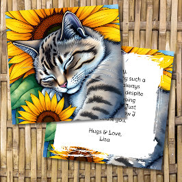 Tarjeta Gracias por estar ahí personalizado