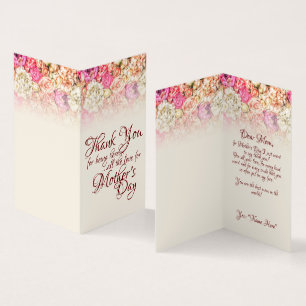 Tarjeta Gracias por estar aquí - Día de la Madre