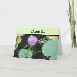 Tarjeta Gracias por la ayuda Bonito Rosa Lily Bloom