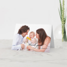 Tarjeta Gracias Por La Foto De Regalo De Los Navidades