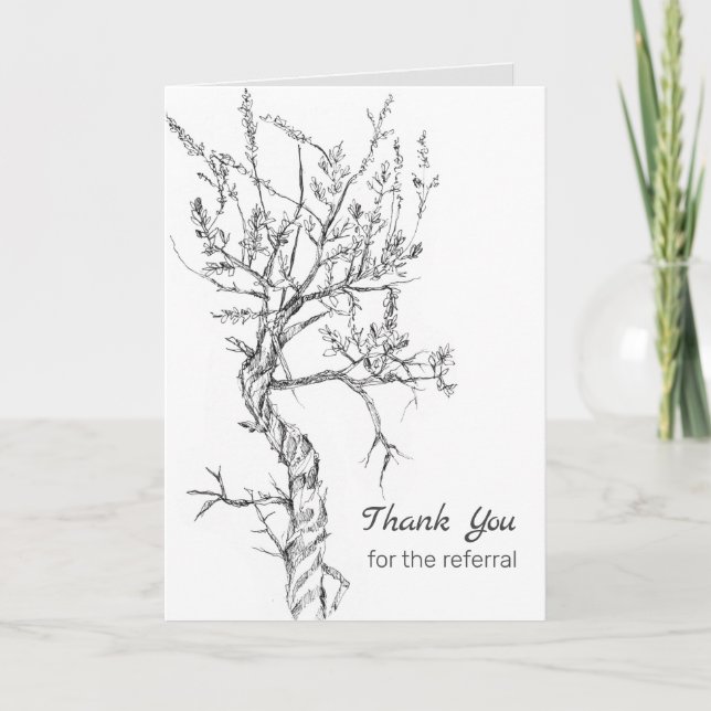 Tarjeta Gracias Por La Remisión A La Planta De Sagebrush W (Anverso)