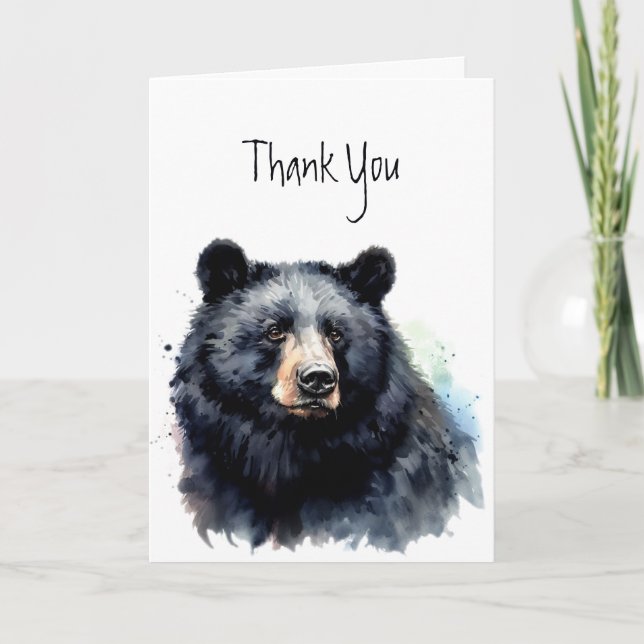 Tarjeta Gracias por la vida salvaje de los animales del os (Anverso)