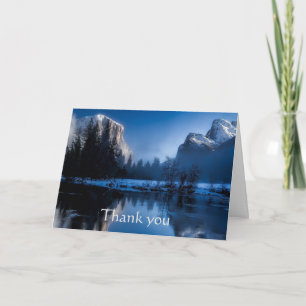 Tarjeta Gracias por las Escrituras de Invierno de Mountain