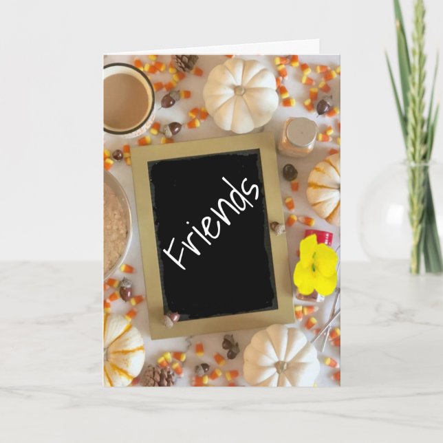 TARJETA ***GRACIAS POR LOS AMIGOS*** EN GRACIAS (Anverso)