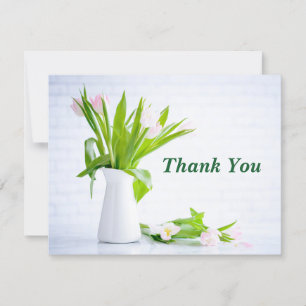 Tarjeta Gracias por remitir empresa inmobiliaria floral