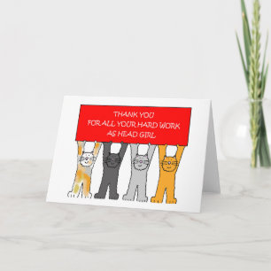 Tarjeta Gracias por ser Chica jefe.