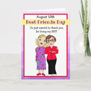 Tarjeta Gracias por ser mi mejor Amigo Purple Card