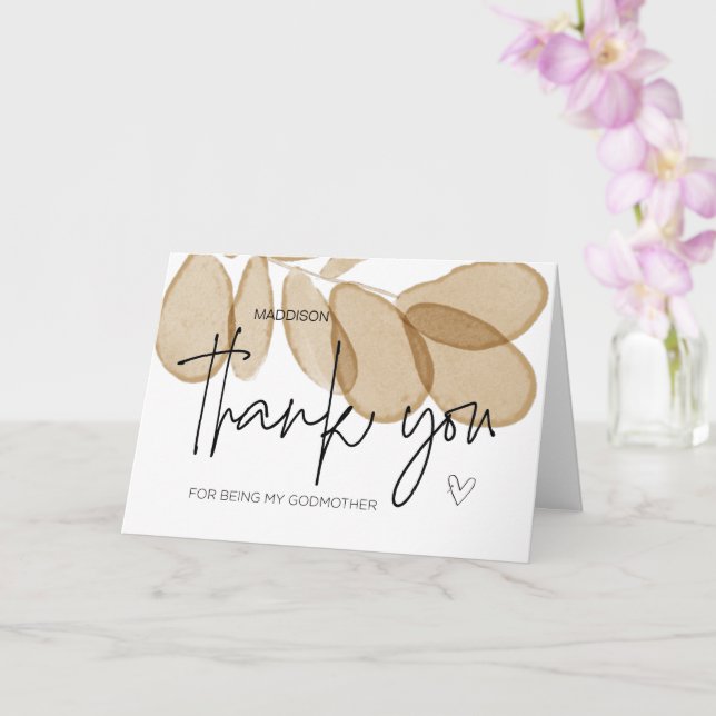 Tarjeta Gracias por ser mi padrino Ca (Orquídea)