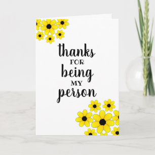 Tarjeta Gracias por ser mi persona