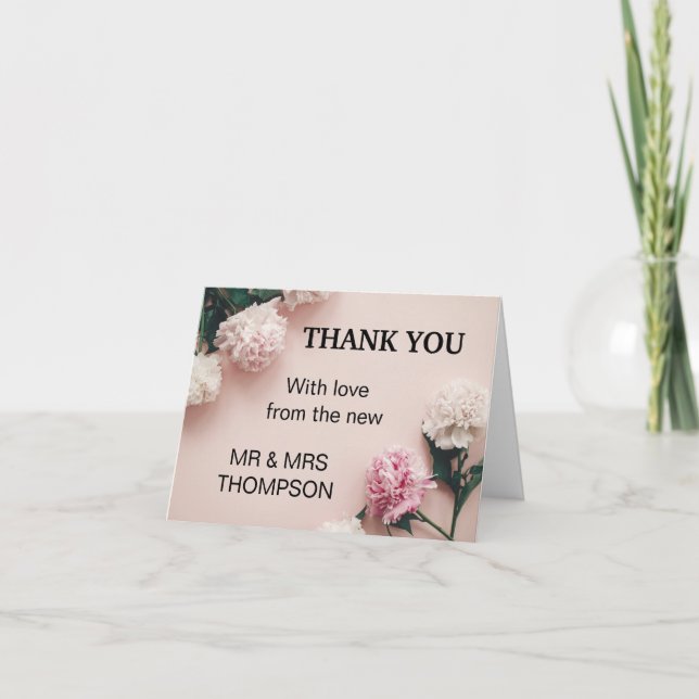 Tarjeta Gracias por ser parte de nuestro Boda Gracias (Anverso)