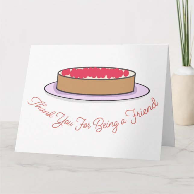 Tarjeta Gracias por ser un amigo (Anverso)