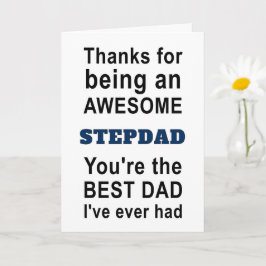 Tarjeta Gracias por ser un impío Stepdad