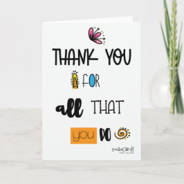 Tarjeta Gracias por ser voluntario