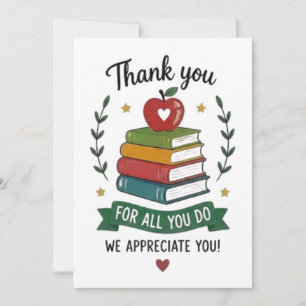 Tarjeta Gracias por Todo lo que Hace Agradecimiento a los