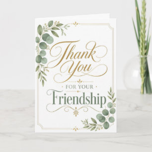 Tarjeta Gracias Por Tu Amistad