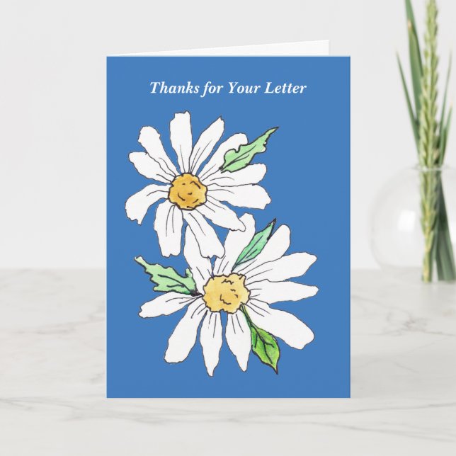 Tarjeta Gracias por tu carta (Anverso)