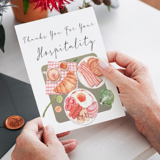 Tarjeta Gracias por tu hospitalidad (Subido por el creador)