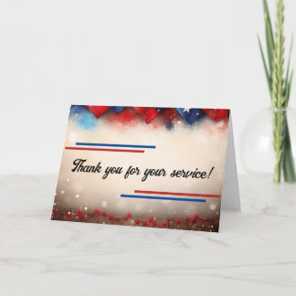 Tarjeta Gracias por tu servicio