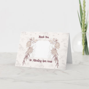 Tarjeta Gracias por venir a la casa abierta Añadir foto a 