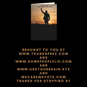 Tarjeta Gracias Presidente Joe Biden