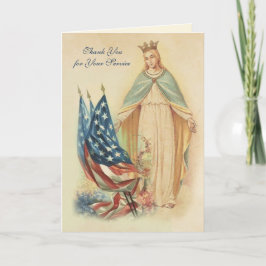 Tarjeta Gracias religiosos por tu servicio católico