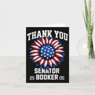Tarjeta Gracias Senadora Cory Booker 25_05 Para Mujeres Ho