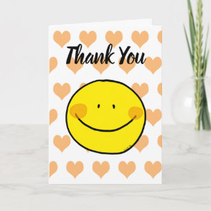 Tarjeta gracias (sonrisa feliz)
