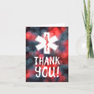 Tarjeta gracias star of life bokeh