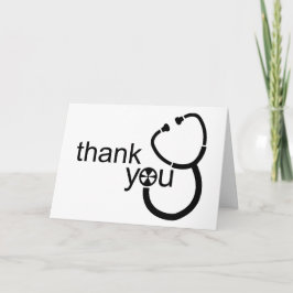Tarjeta Gracias Stethoscope