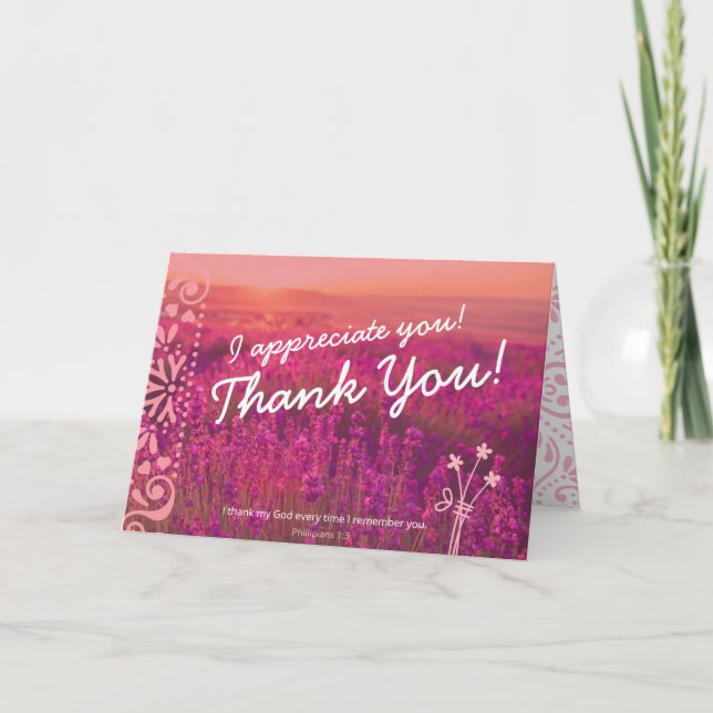 Tarjeta ¡Gracias, Te Agradezco! (Anverso)