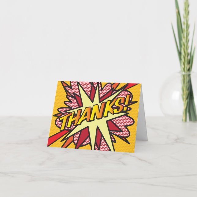 Tarjeta GRACIAS Tipografía moderna divertida (Anverso)