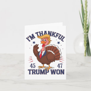 Tarjeta Gracias Trump por el Día de Acción de Gracias Trum