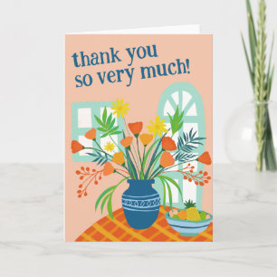 Tarjeta GRACIAS TÚ TONTO Personalizado Floral