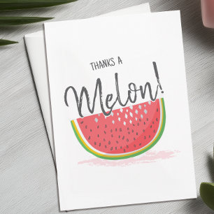Tarjeta Gracias un Melón Sandía Gracias