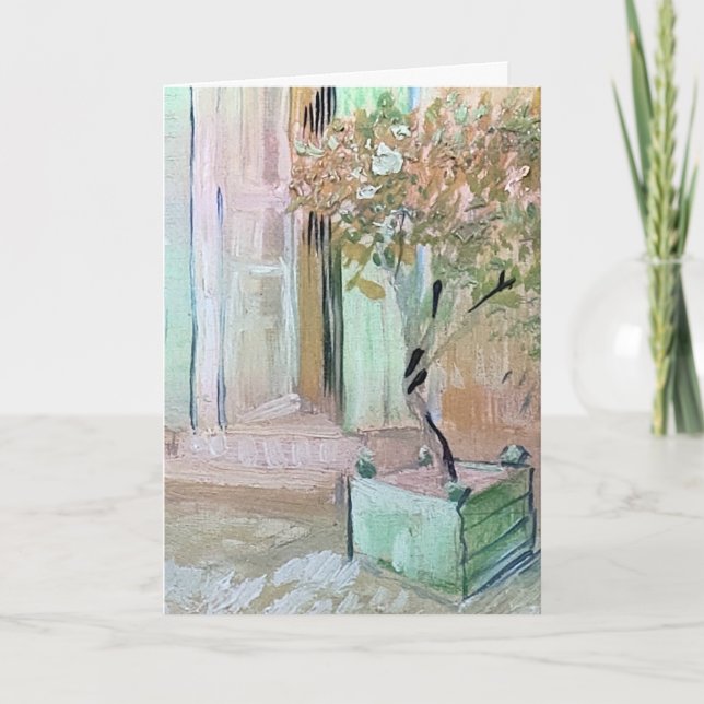 Tarjeta Gracias Van Gogh Painting (Anverso)
