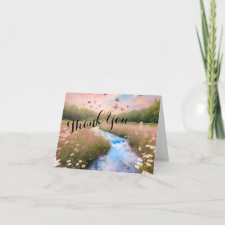 Tarjeta Gracias Wildflowers
