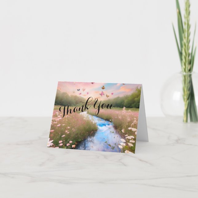 Tarjeta Gracias Wildflowers (Anverso)